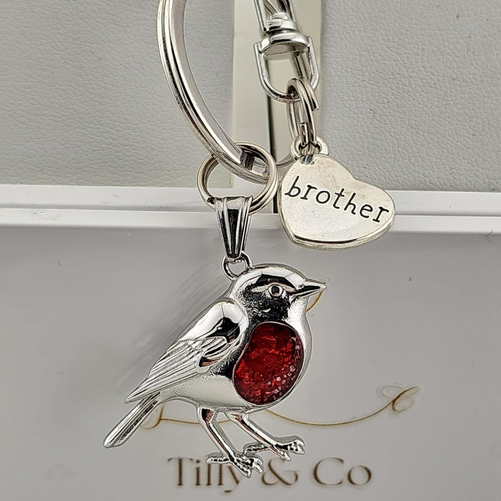 Robinheart' Keyring Stainless Steel Memorial