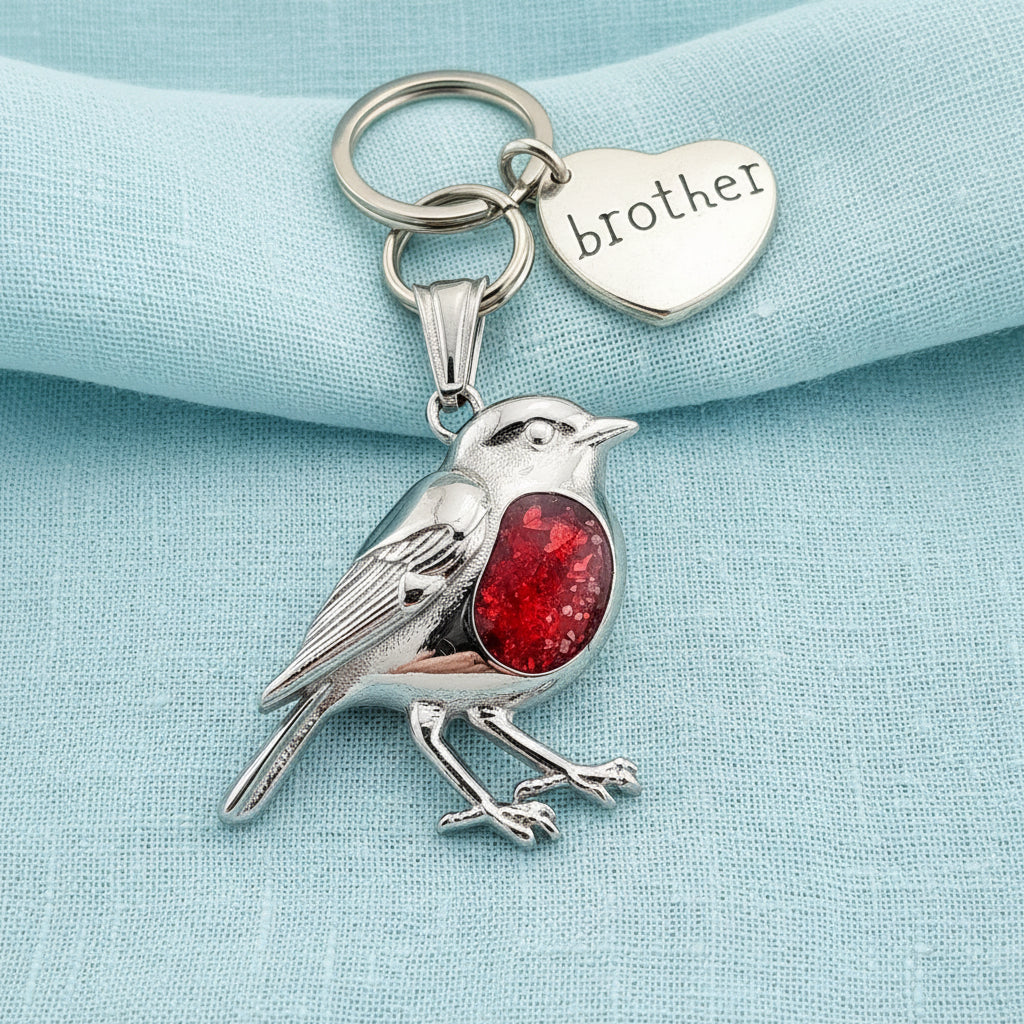 Robinheart' Stainless Steel Memorial Keyring.