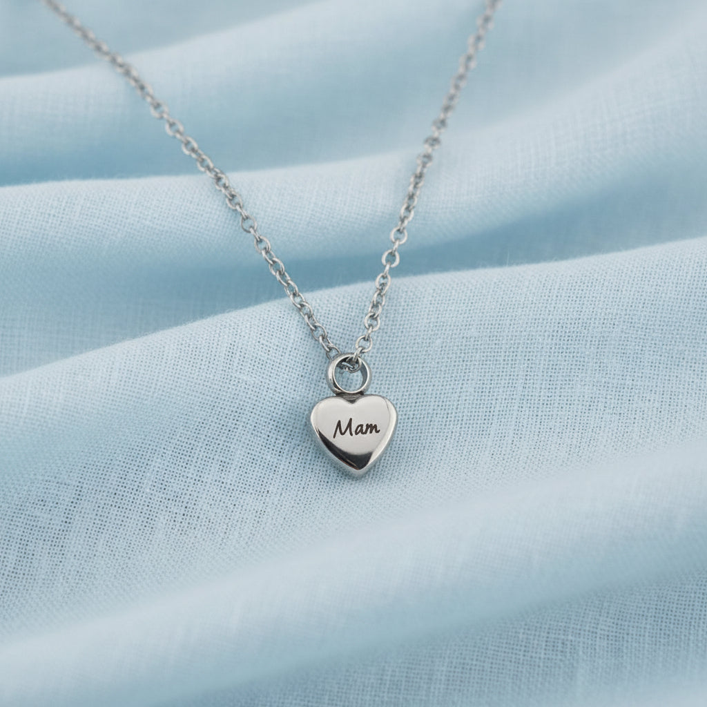 Self Fill Dainty Heart Stainless Steel Pendant