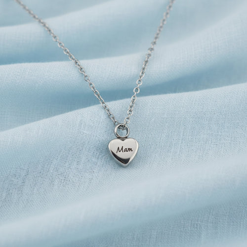 Self Fill Dainty Heart Stainless Steel Pendant