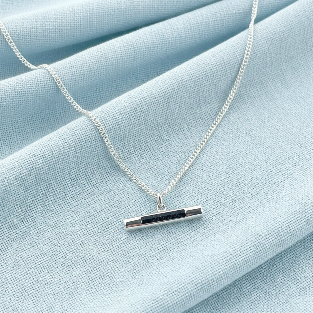 Serella T-Bar Sterling Silver Memorial Pendant