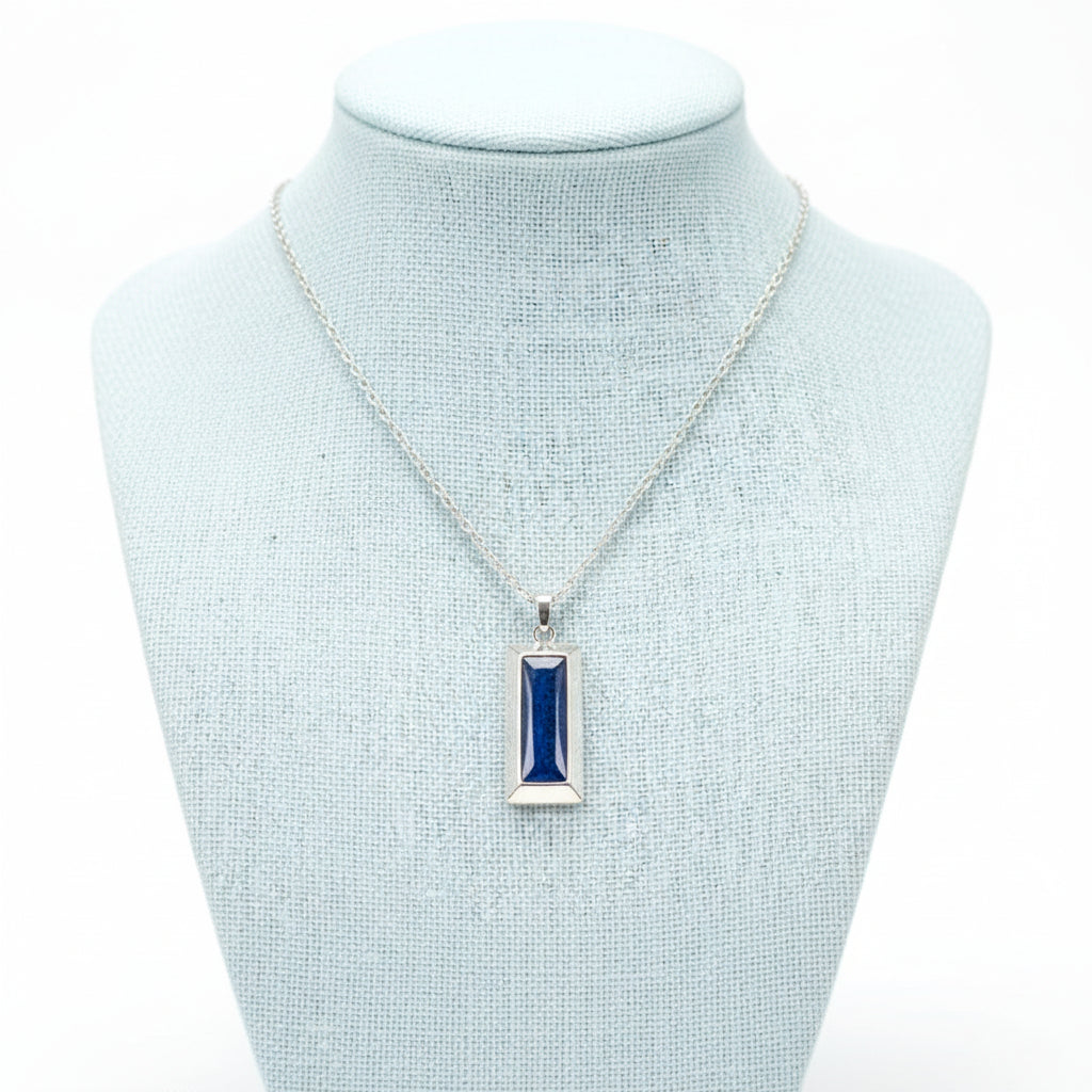 Solara Bar' Sterling Silver Memorial Pendant.