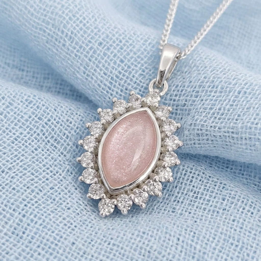 Starlace Marquise' Diamanté Memorial Pendant image 0