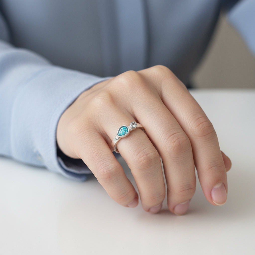 Tear's of Love' Memorial Ring