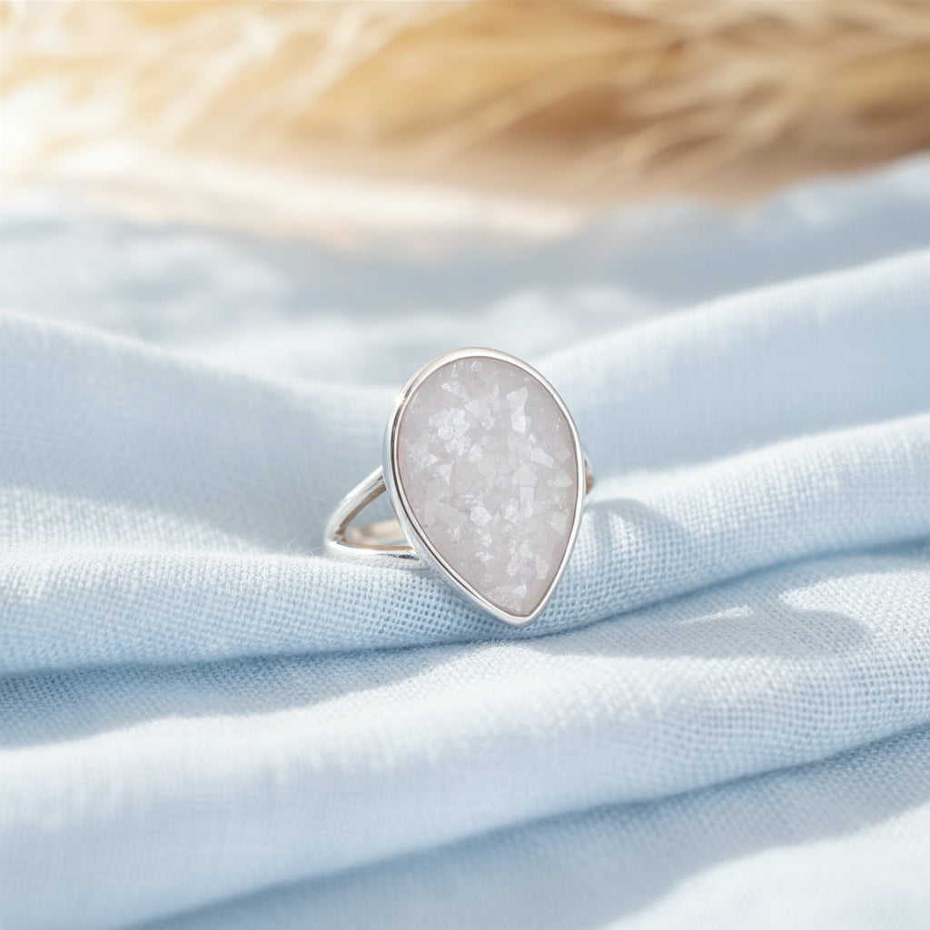 Teardrop' Sterling Silver Memorial Ring