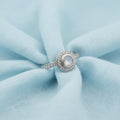 The Aurelia 925 Sterling Silver Halo Memorial Ring