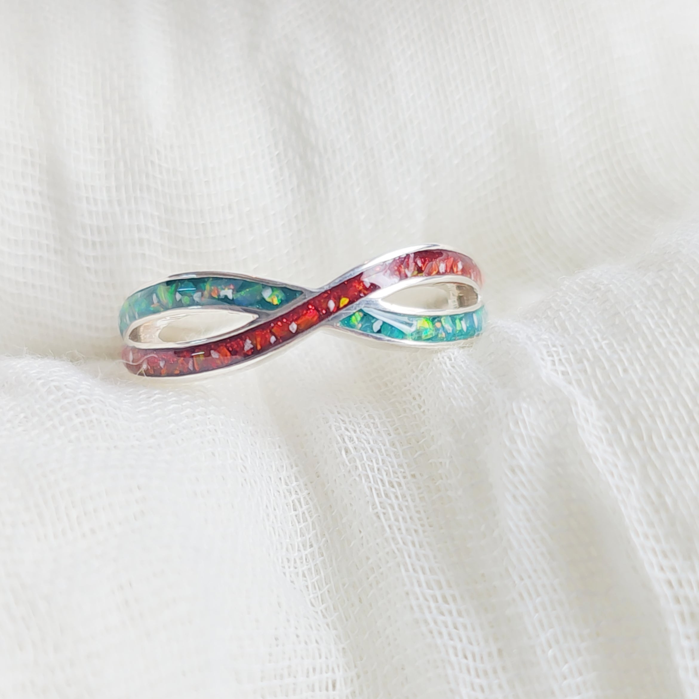 The Everbound Infinity' Sterling Silver Memorial Ring