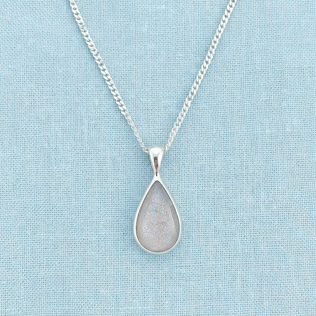 The 'Everfall Teardrop' Sterling Silver Memorial Pendant