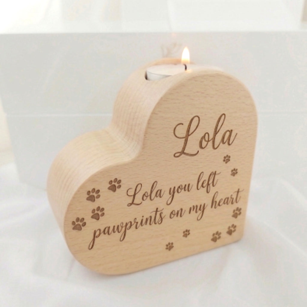 The 'Everglow' Memorial Candle – Personalised Wooden Keepsake image 1