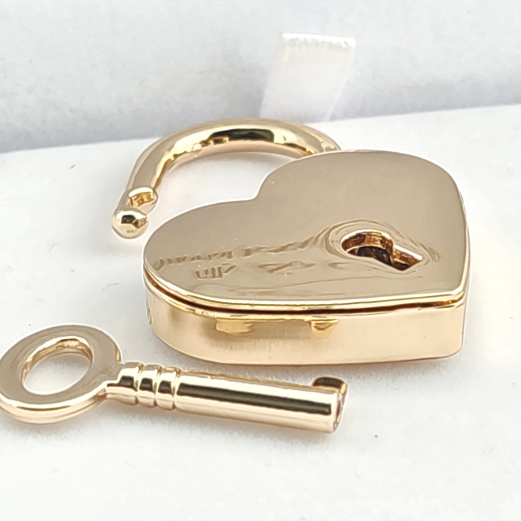 The' Everlock Keepsake' Gold Padlock.