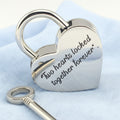 The' Everlock' Keepsake Heart Padlock. Stainless Steel Romantic couples traveling to a destination of love.