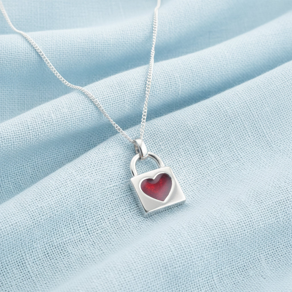 The 'Everlock'  Sterling Silver Memorial Pendant