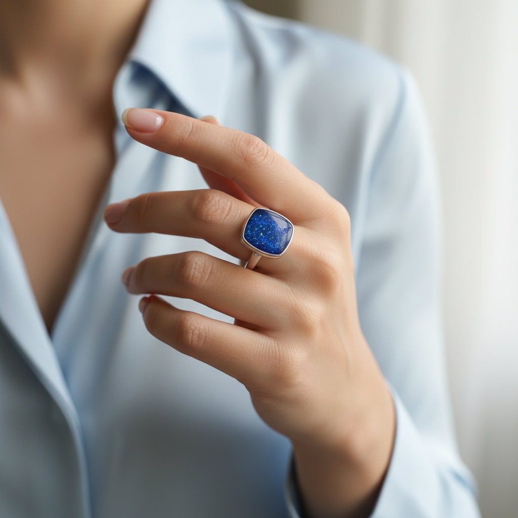 The 'Lumina' Sterling Silver Memorial Ring