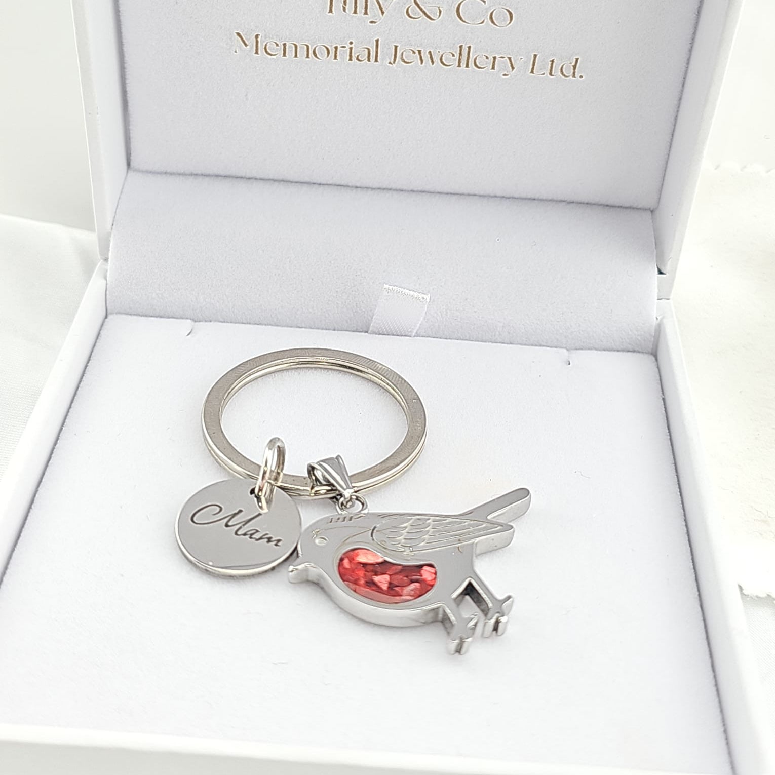 The 'Robin Whisper' Memorial Keyring.
