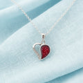 The Whispering Heart' Sterling Silver Memorial Pendant