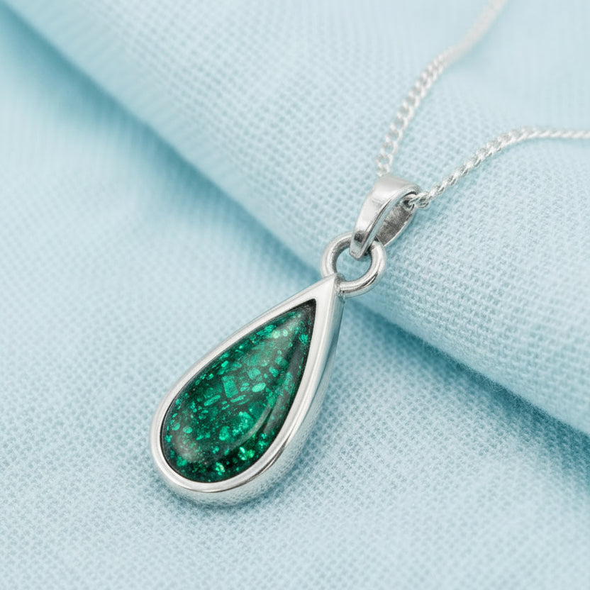 Tiny Tear of Love' Dainty Memorial Pendant