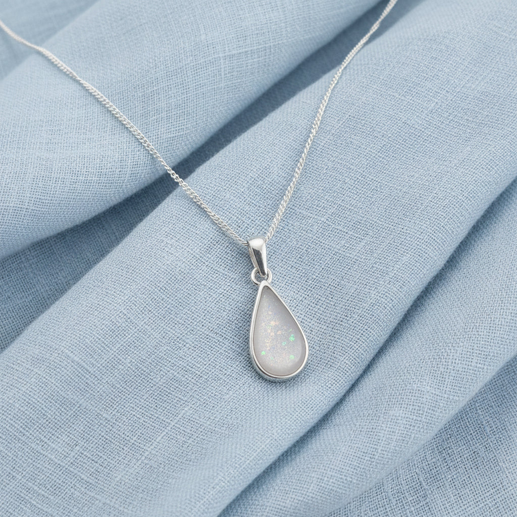 Tiny Tears of love Teardrop' Memorial Pendant