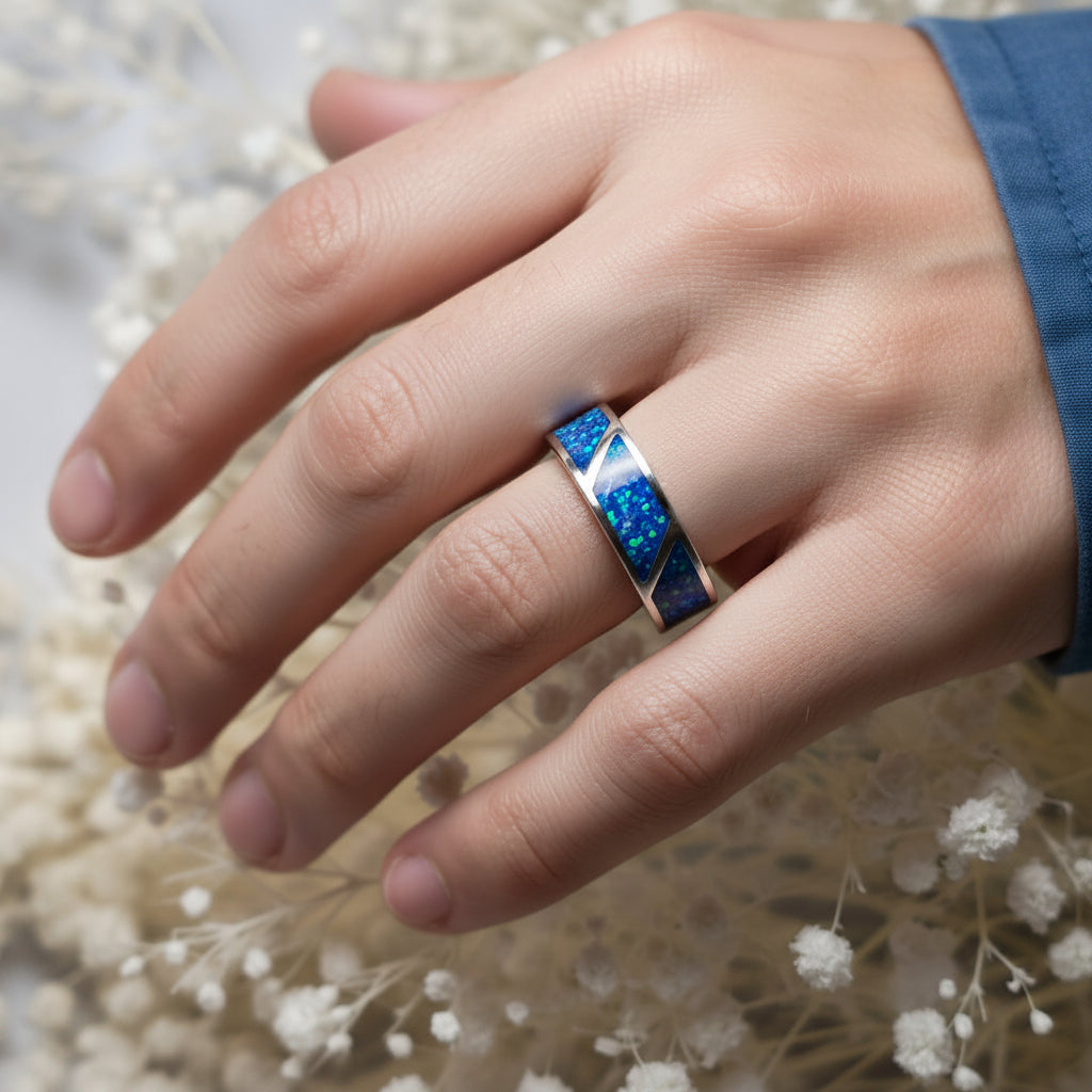 Triad' Geometric Memorial Ring