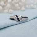 Trilogy Embrace' Sterling Silver Memorial Ring.