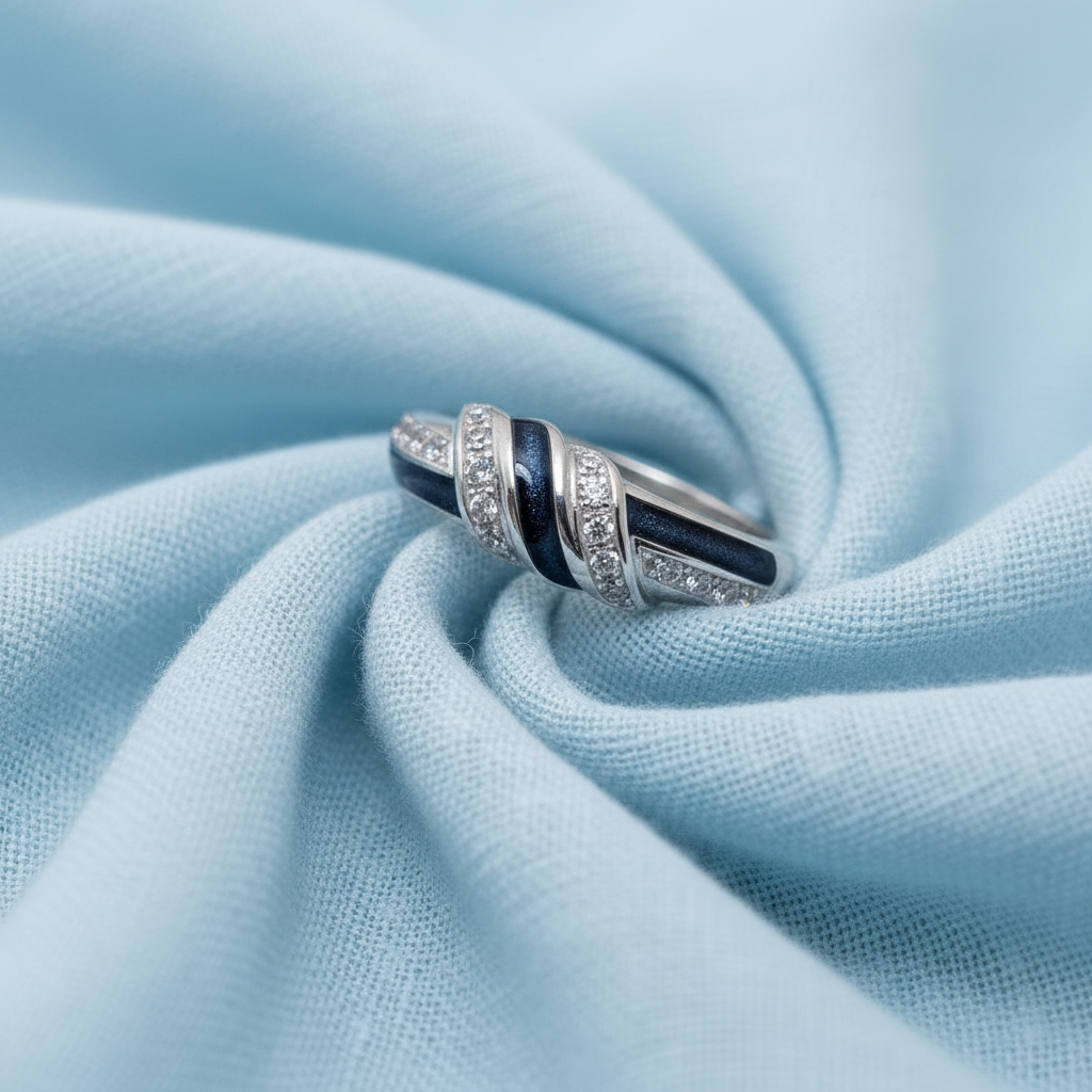 Trilogy Embrace' Sterling Silver Memorial Ring.