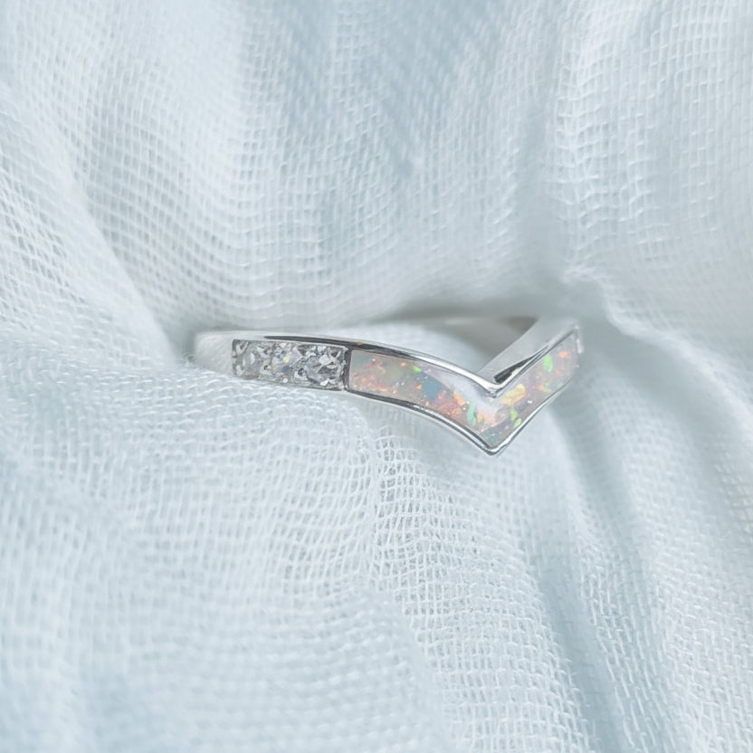 Wish Upon Forever 925 Sterling Silver Wishbone Memorial Ring