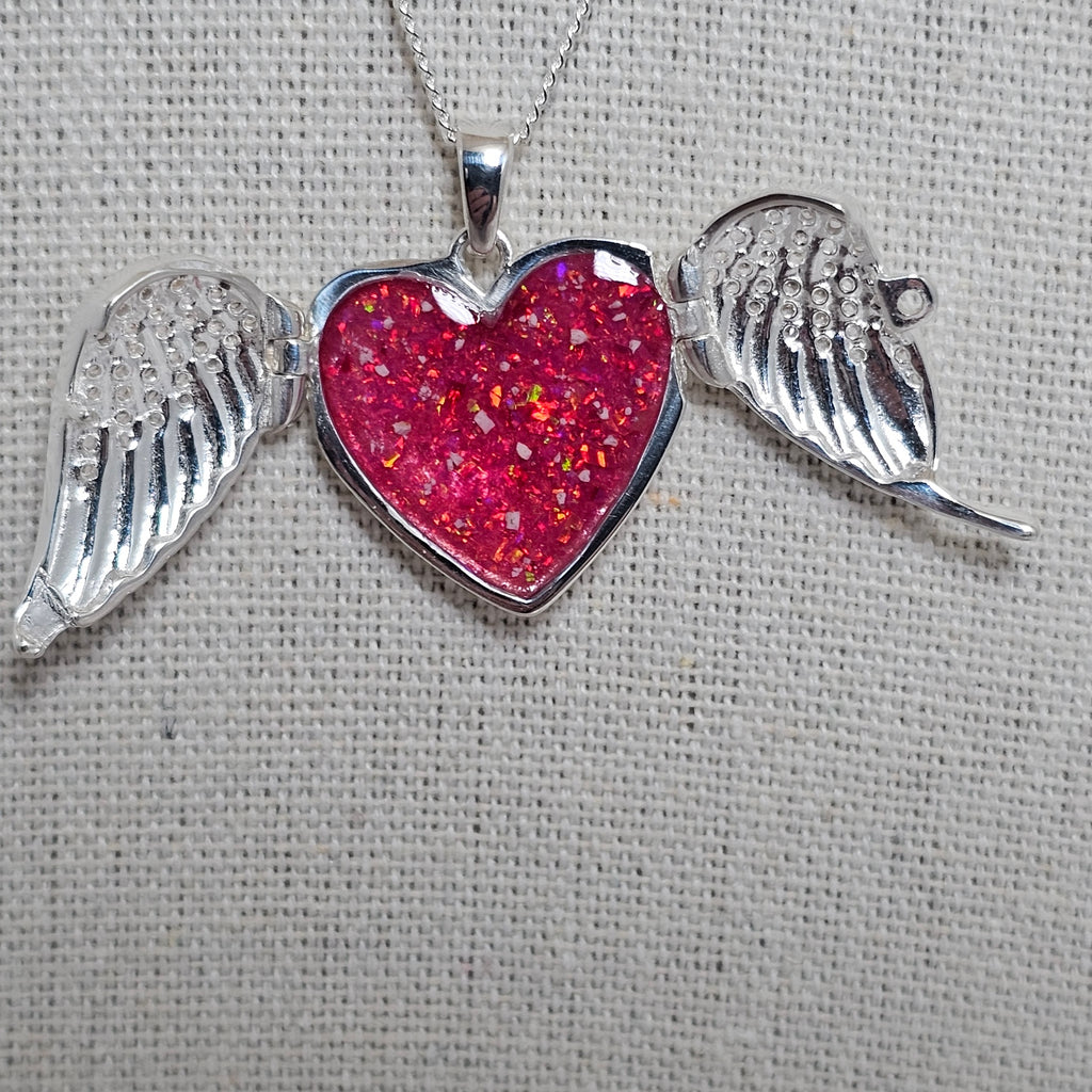 Eternal Wings' Locket Memorial Pendant image 4