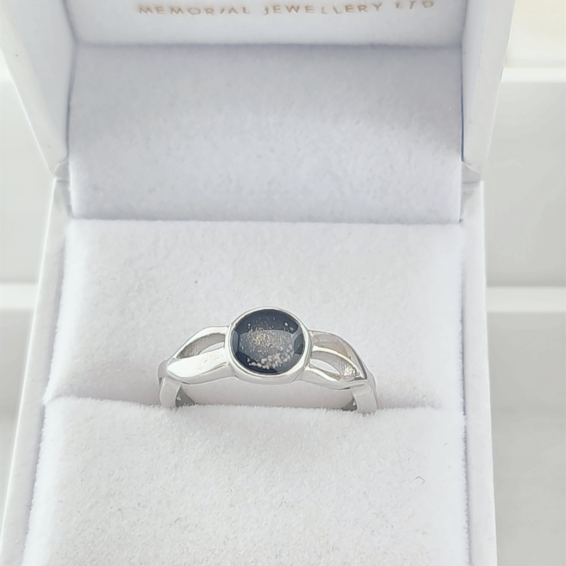 The 'Aurelle Infinity' Stainless Steel Memorial Ring image 0