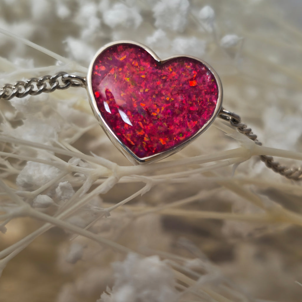 Radiant Heart' Memorial Chain Bracelet