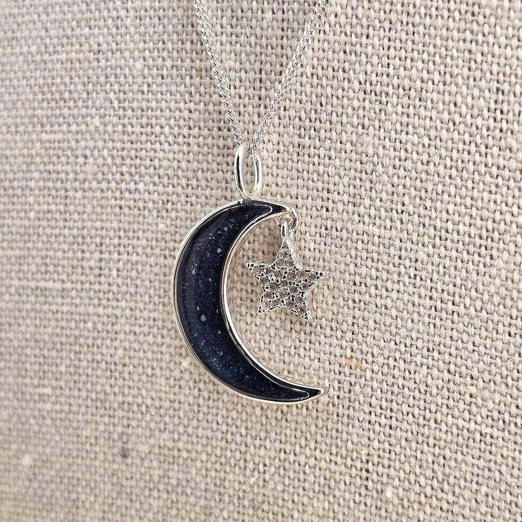 Wish Upon a Moon' Memorial Pendant image 1