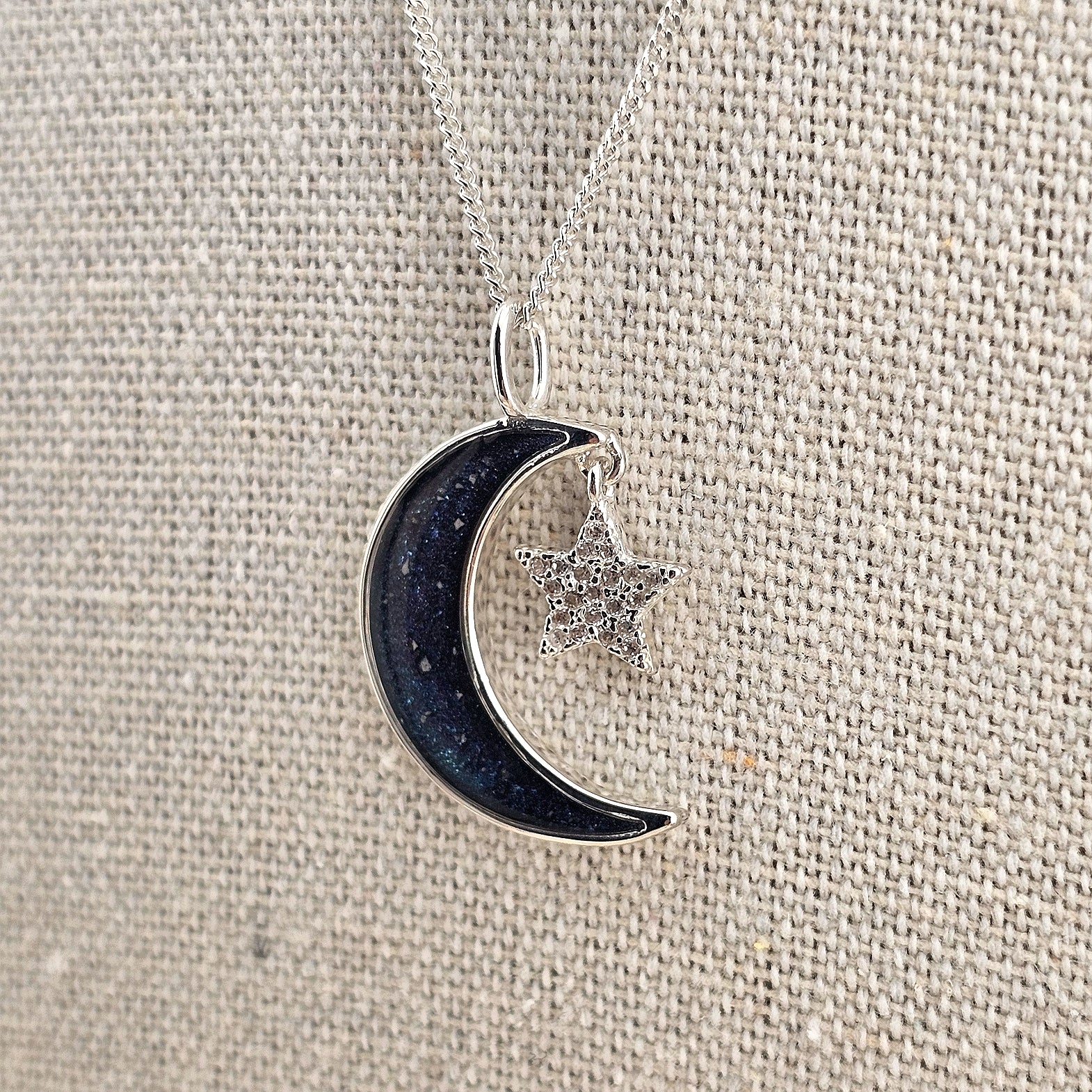 Wish Upon a Moon' Memorial Pendant image 1