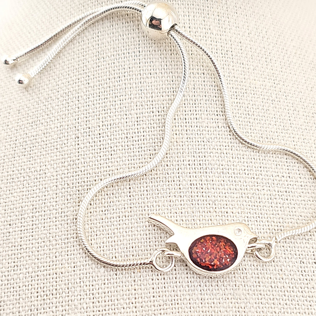 When Robins Appear' Adjustable Memorial Bracelet image 0