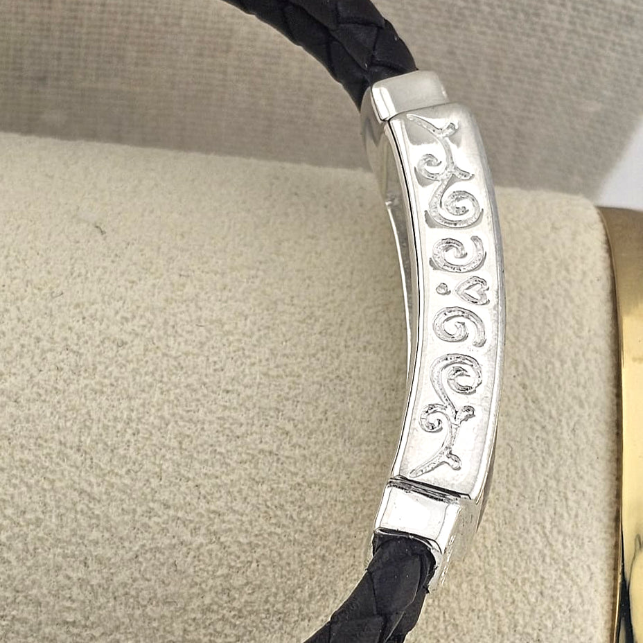 Aureon' Leather Memorial Bracelet image 2