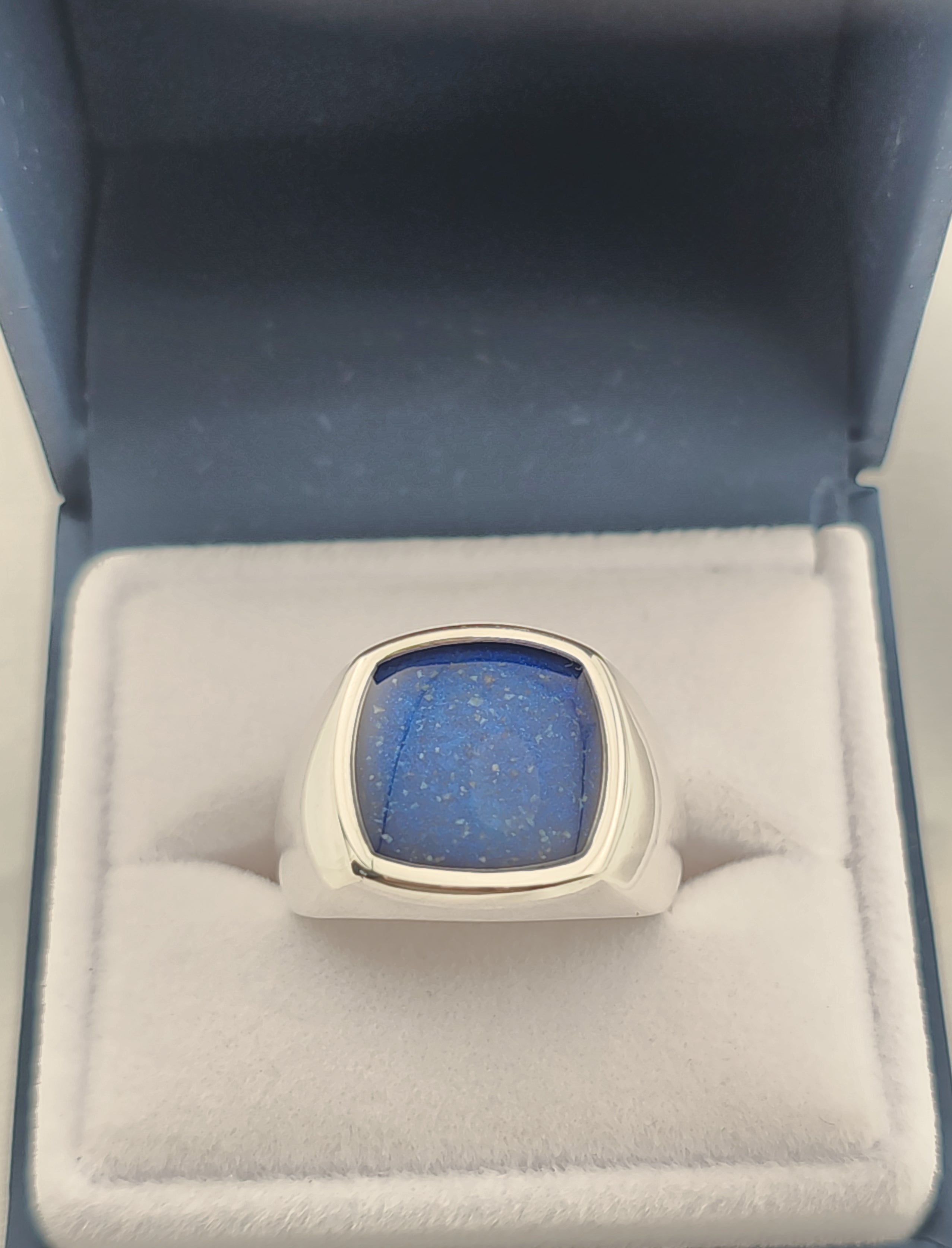 The 'Monarch Signet' Sterling Silver Memorial Ring.
