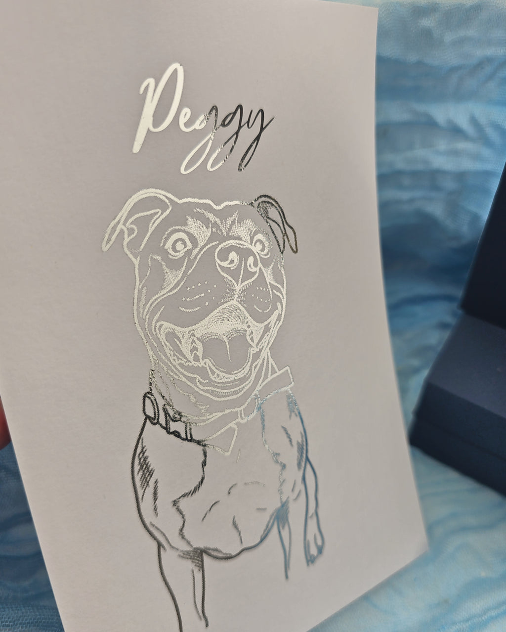 Forever Foiled A5 Personalised Pet Portrait Foil Print